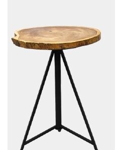 Mesa de bar tope de tronco