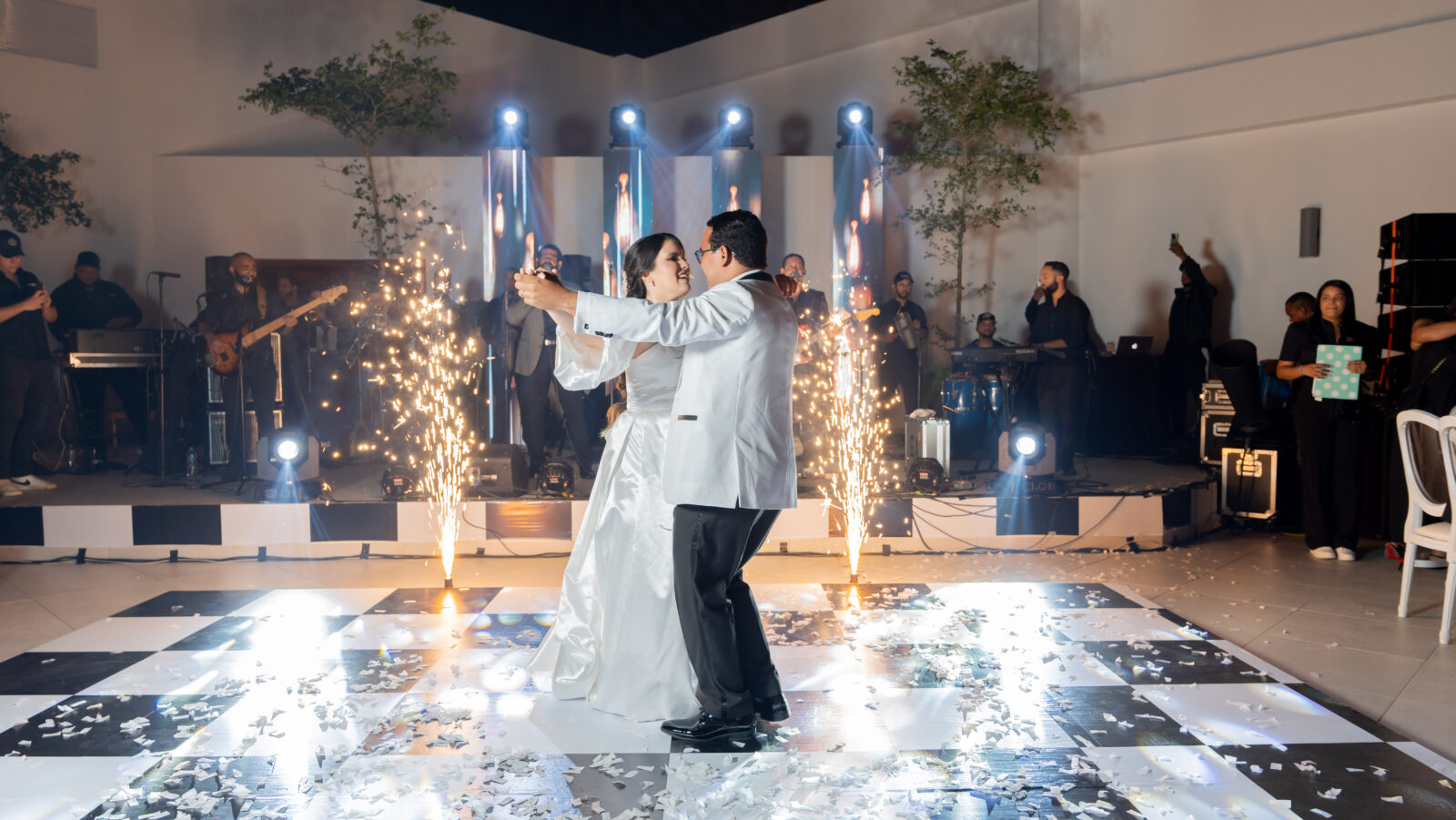 Efecto audiovisual boda